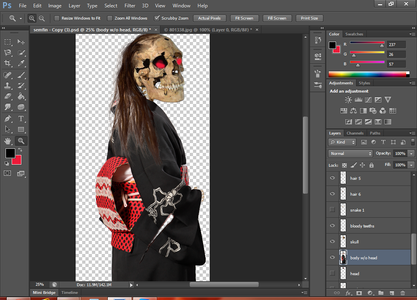 Creating the Torn Cloth Effect or the Deep Cuts(optional)