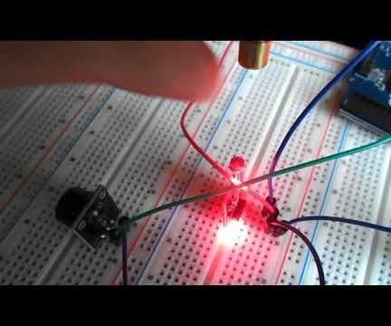 Visuino - Perimeter Protection With Laser Detector Using Arduino
