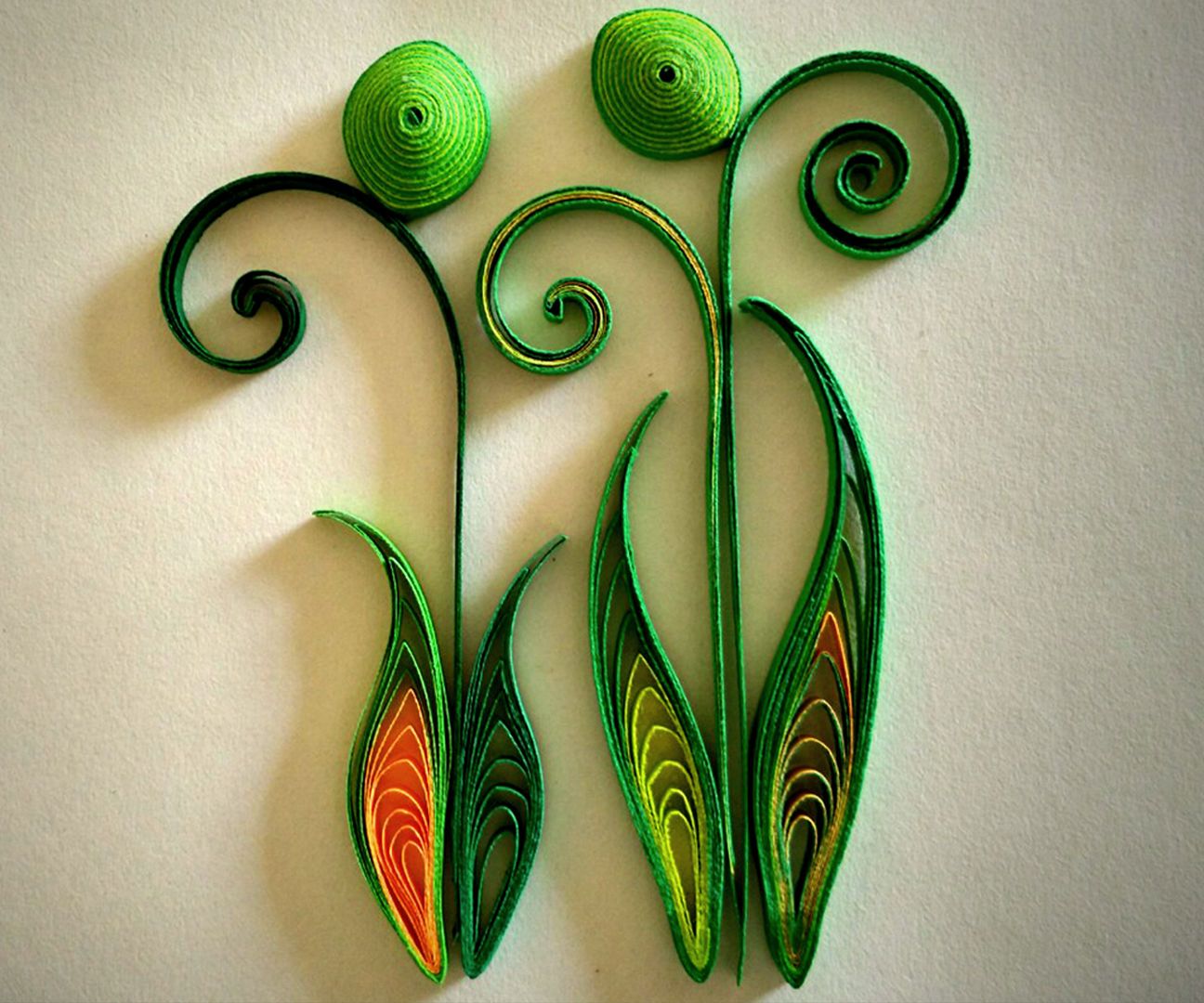 How to Make Quilled Leaves Using Paper Art Quilling - Part II 