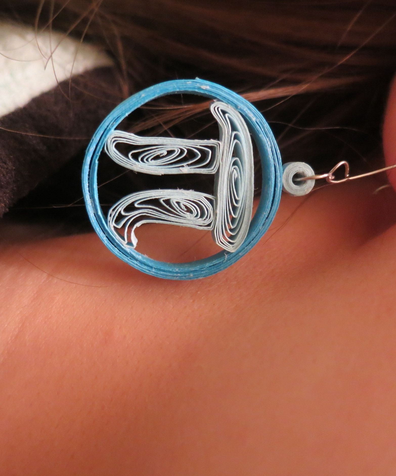 Quilled Pi Earrings