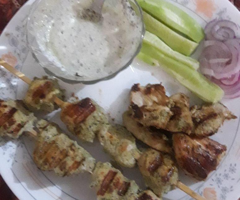 Chicken Breast Tikka ( Smoke Technique)