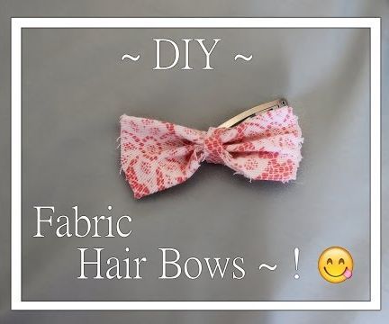 DIY Fabric Hair Bows