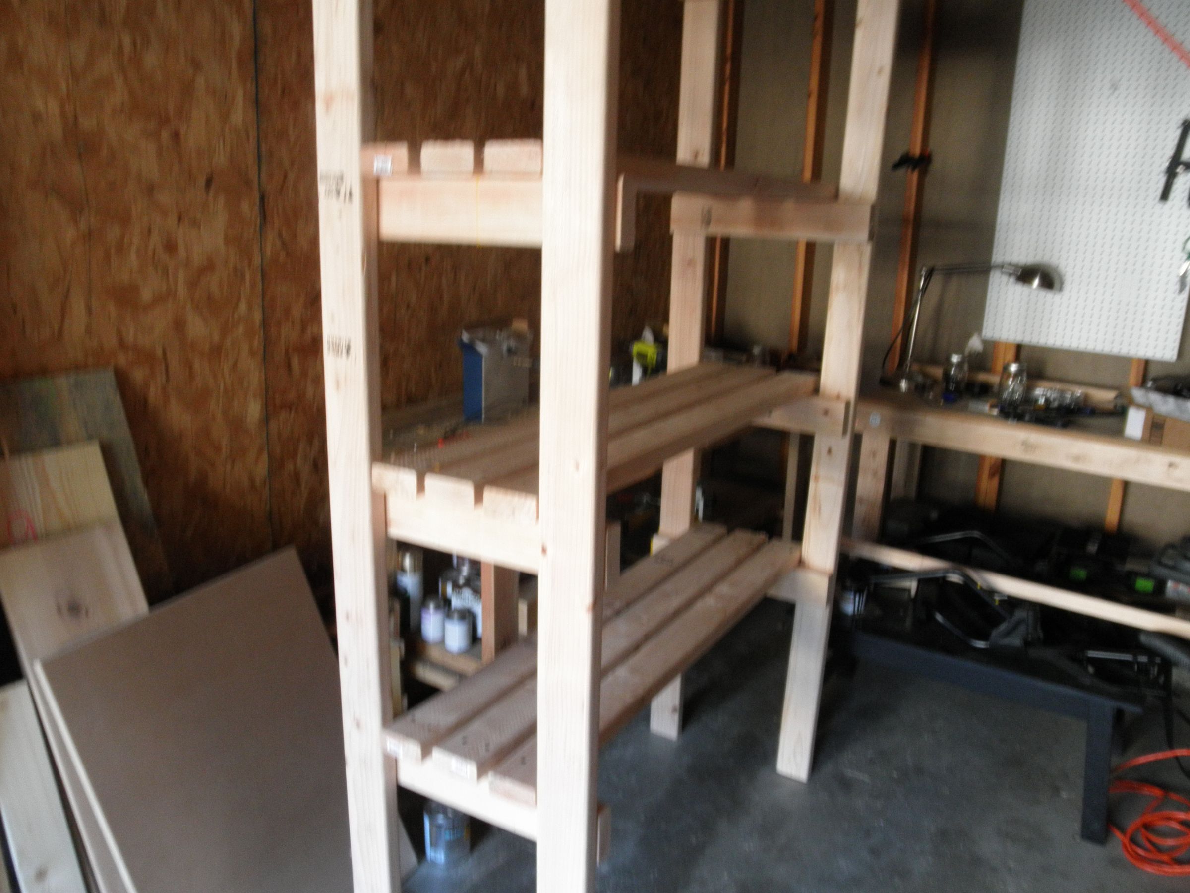 Simple Garage Shelf 6 Steps Instructables