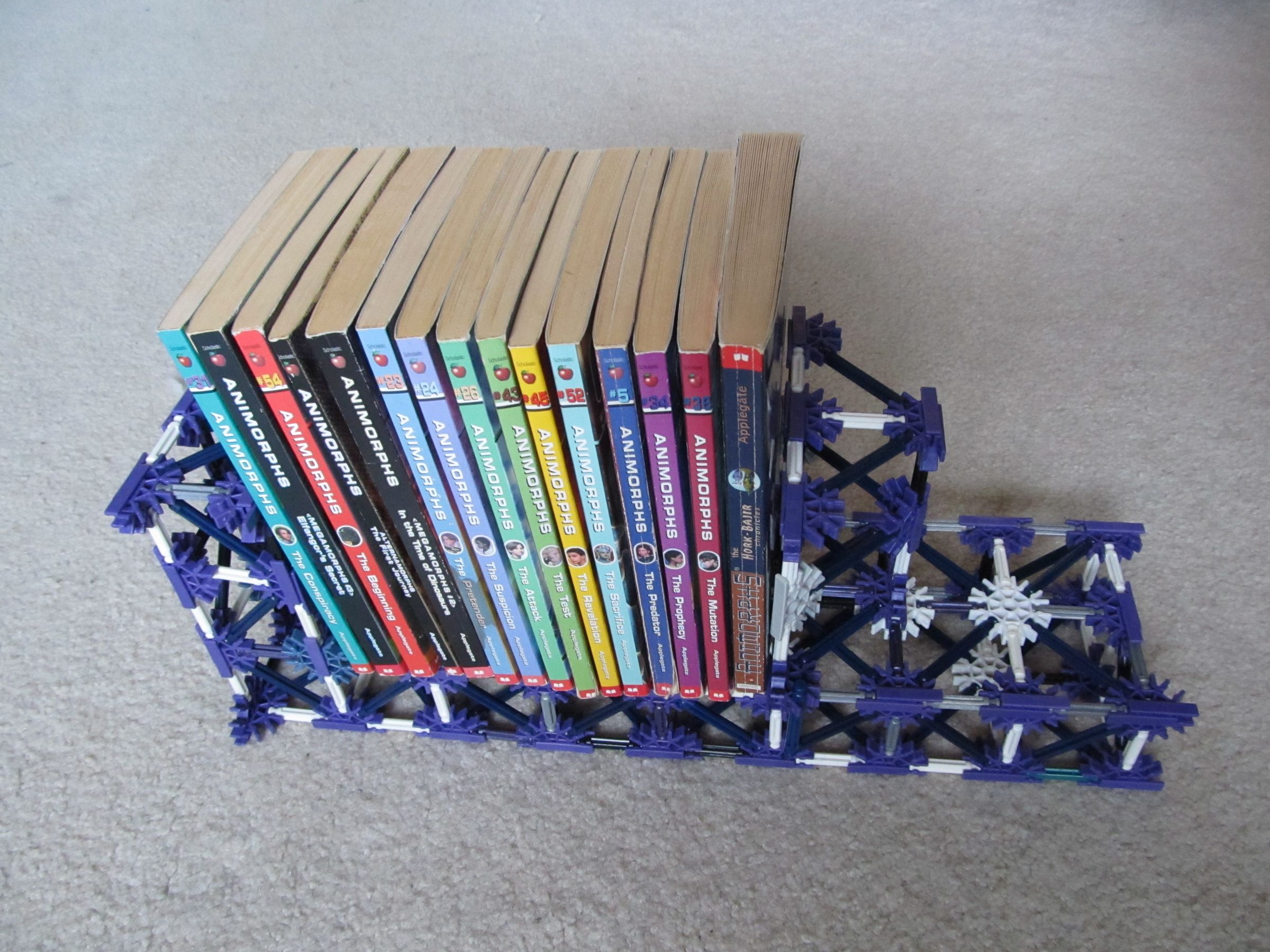 Knex Adjustable Bookshelf 6 Steps Instructables