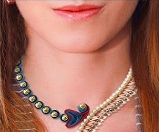 How to Make a Beautiful Handmade Beaded and Quilling Necklace?