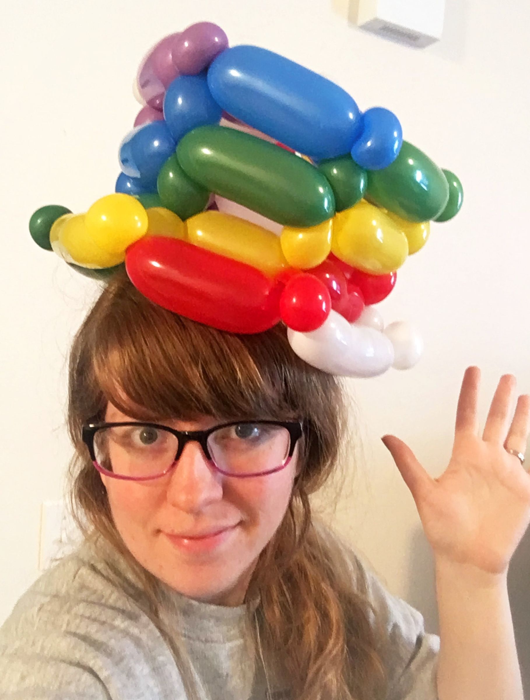 Animal Crossing Rainbow Balloon Hat 5 Steps (with Pictures