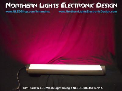 RGB+W/UV LED Strip Wash Light With LED Display