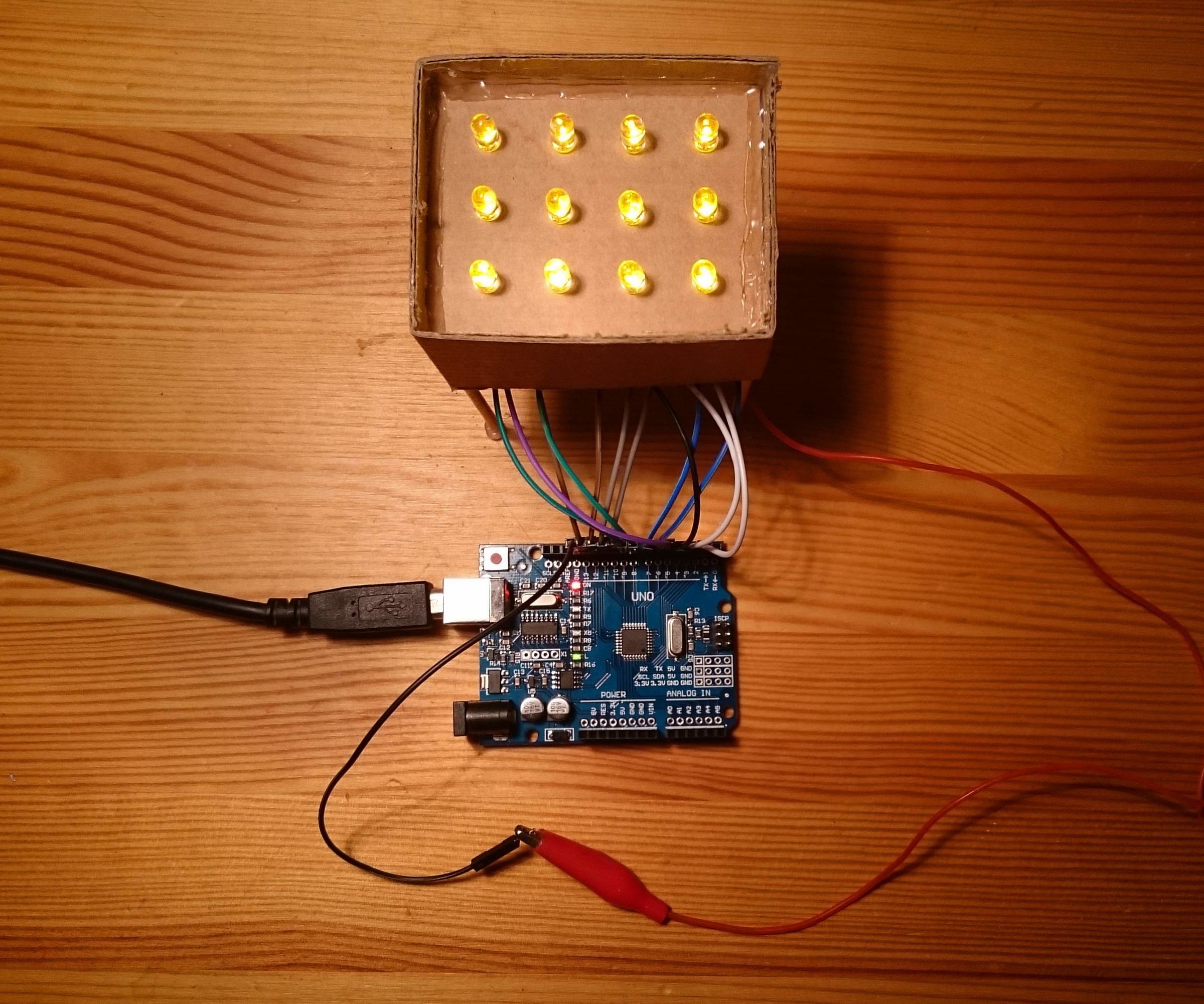 Simple DIY 3x4 LED Display for Arduino MEGA / Uno / Nano