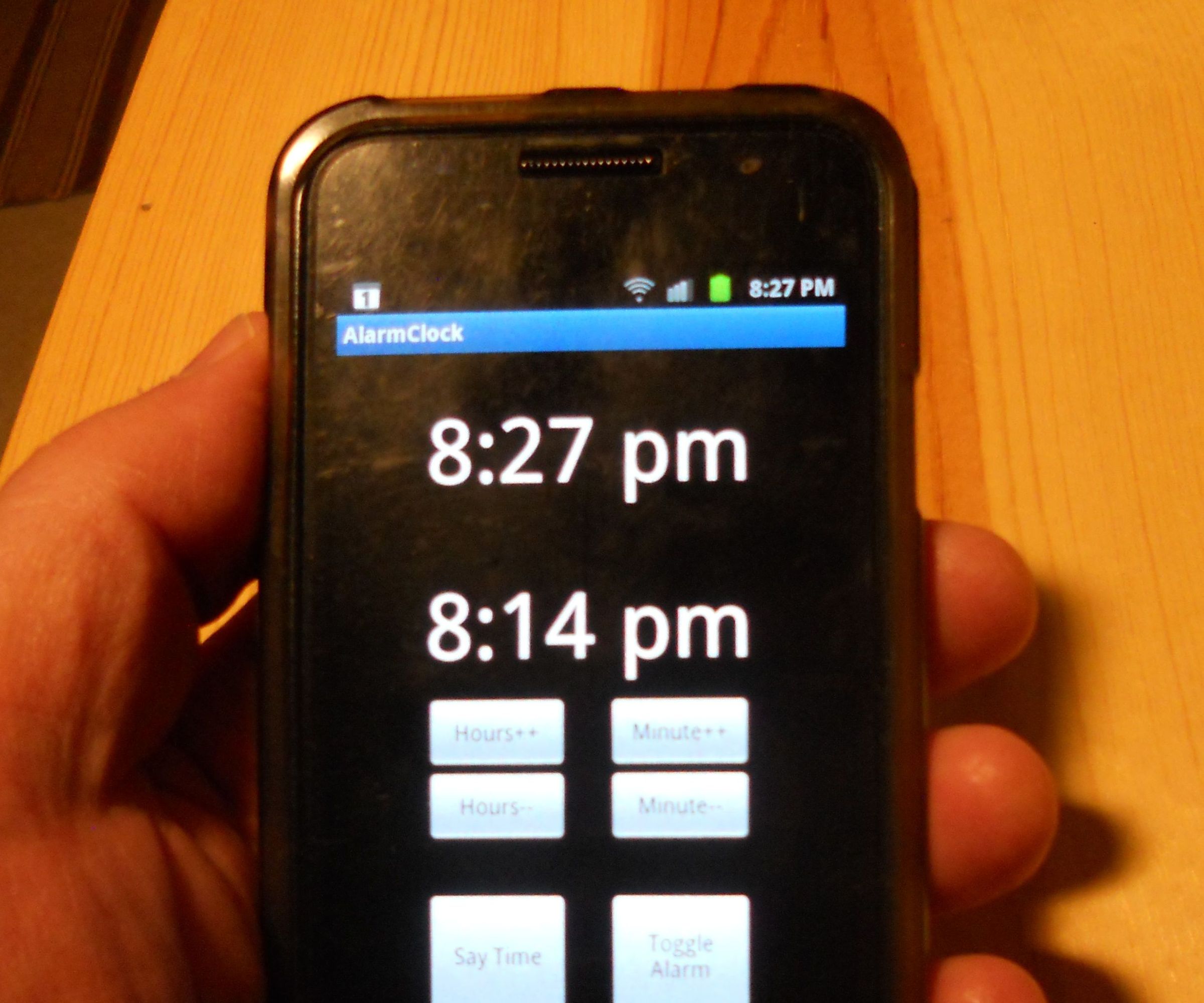 An Android Talking Clock