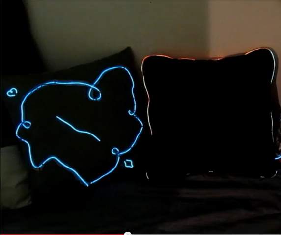 Light-up Pillows! ~ Learn to Sew With EL Wire