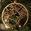 Laser Cut Street Map Ornaments