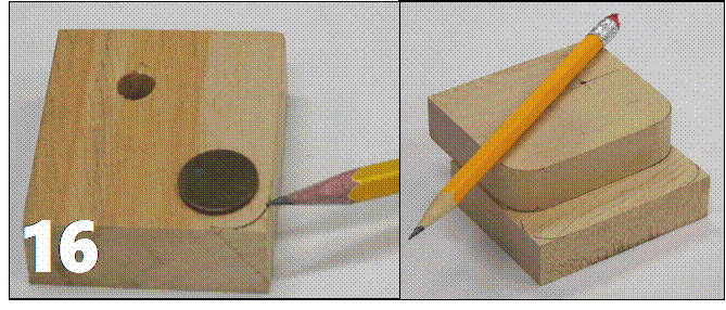 Mounting Blocks (B) – ¾” Thick X 2 ½” Wide X 2 ¼” High X 2 1/4”