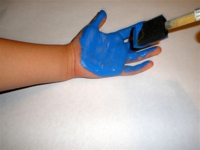 Giant Hand Print Art Card