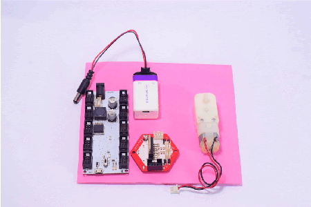 Use Dk Wire to Connect the Modules to the Hub.