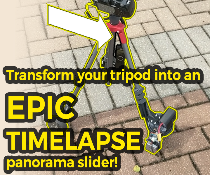 Transform Your Camera Tripod Into an EPIC Timelapse Panorama Slider!