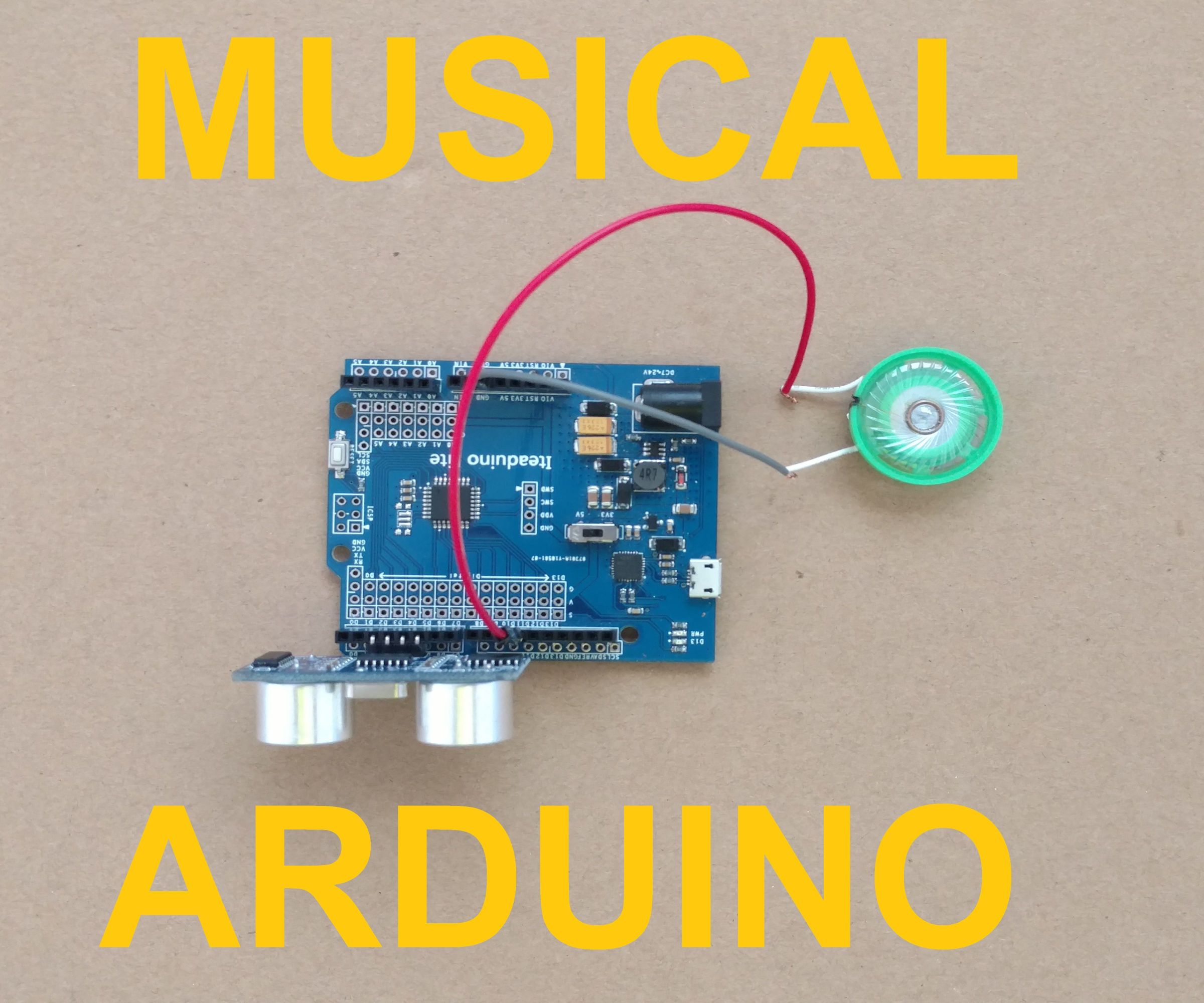 Musical Instrument Using Arduino + Ultrasonic Distance Sensor