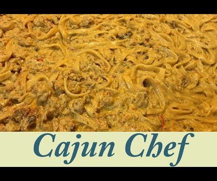 Crawfish Fettuccine (Real Cajun Recipe)