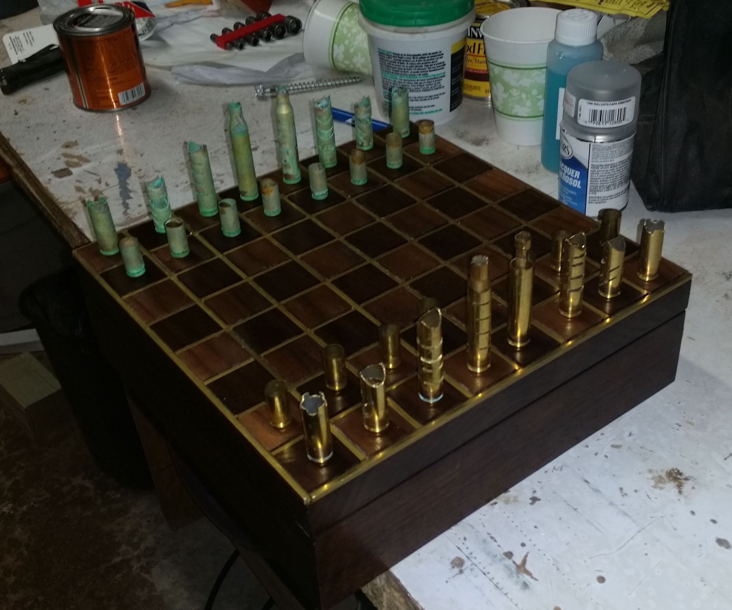 Gun Shell Chess Set