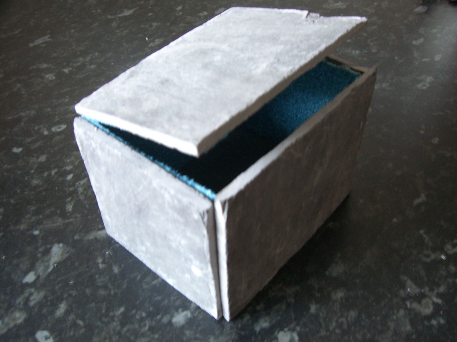 Up-cycled Card to Slate Box