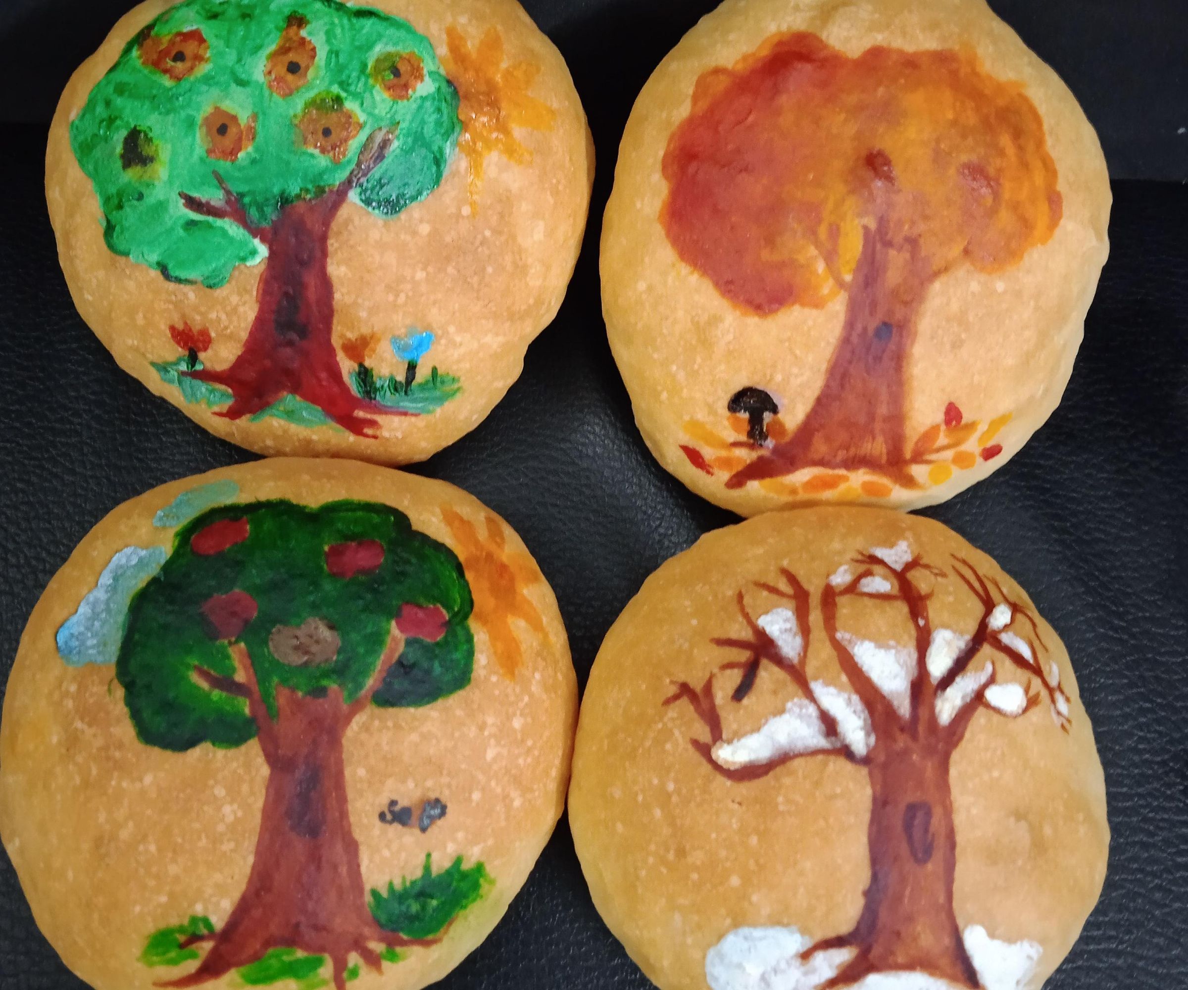 Seasons| How to Paint on Buns