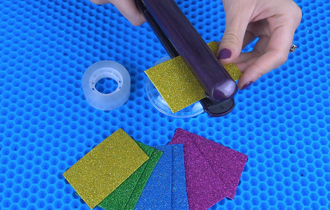 These Simple Dimples Are Very Easy to Make Because We Are Using Foam Paper Glitter!