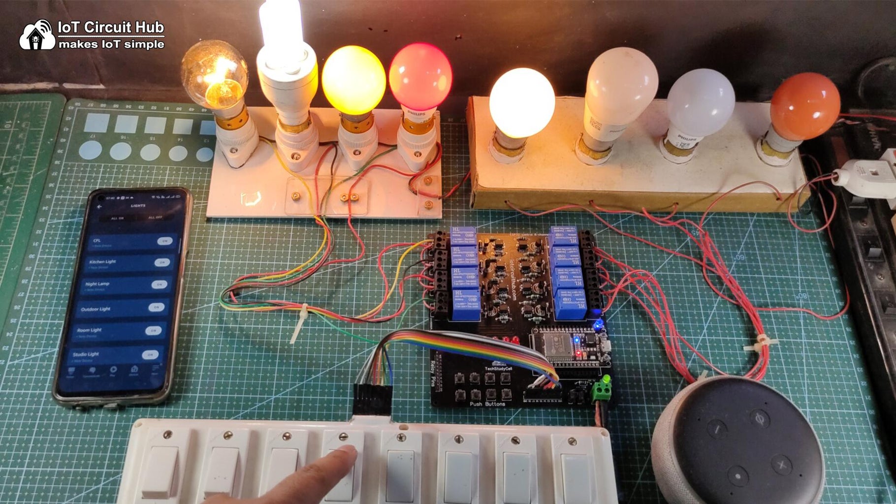 ESP32 Alexa Smart Home System With Echo Dot & Manual Switch : 15 Steps ...