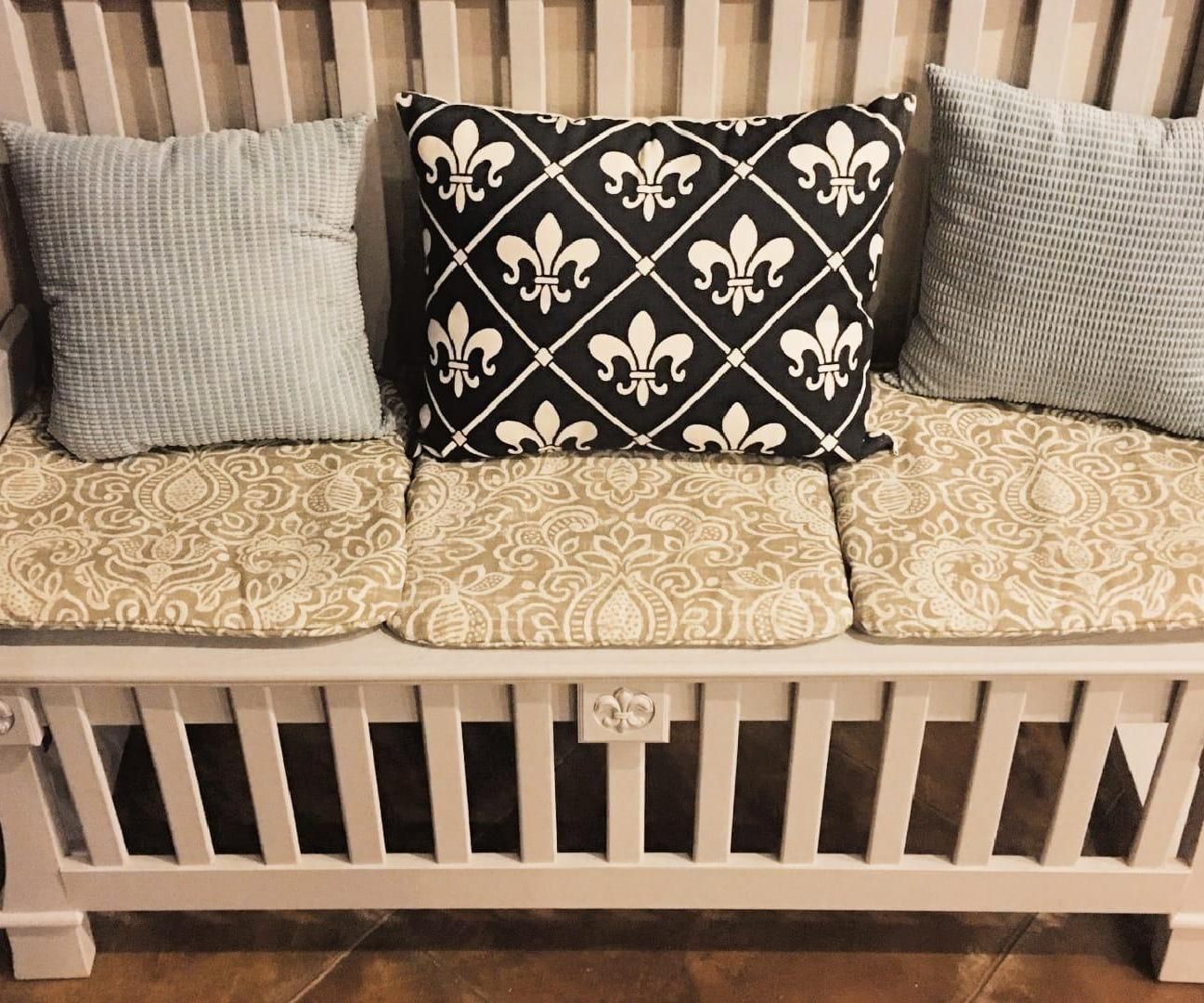 How to Repurpose Crib Into a Bench