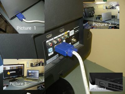 Hooking Up the VGA Cable.