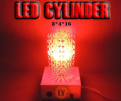 MAKE a HUGE LED CYLINDER “ 8 X 4 X 16 “