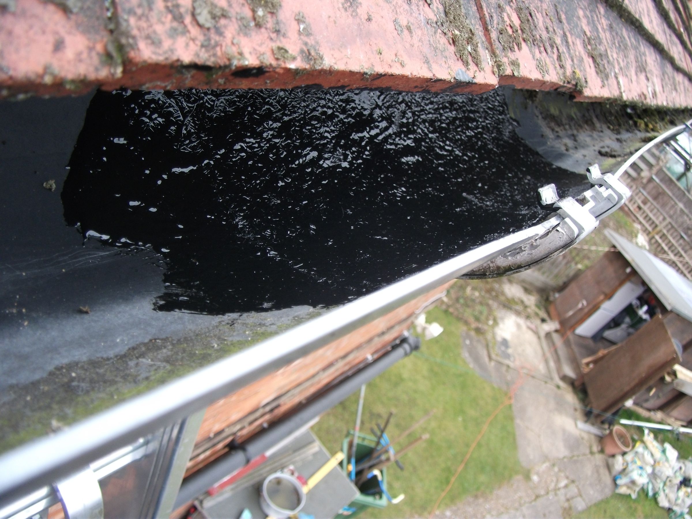 how to repair a leaking gutter union joint (and poly tunnel)