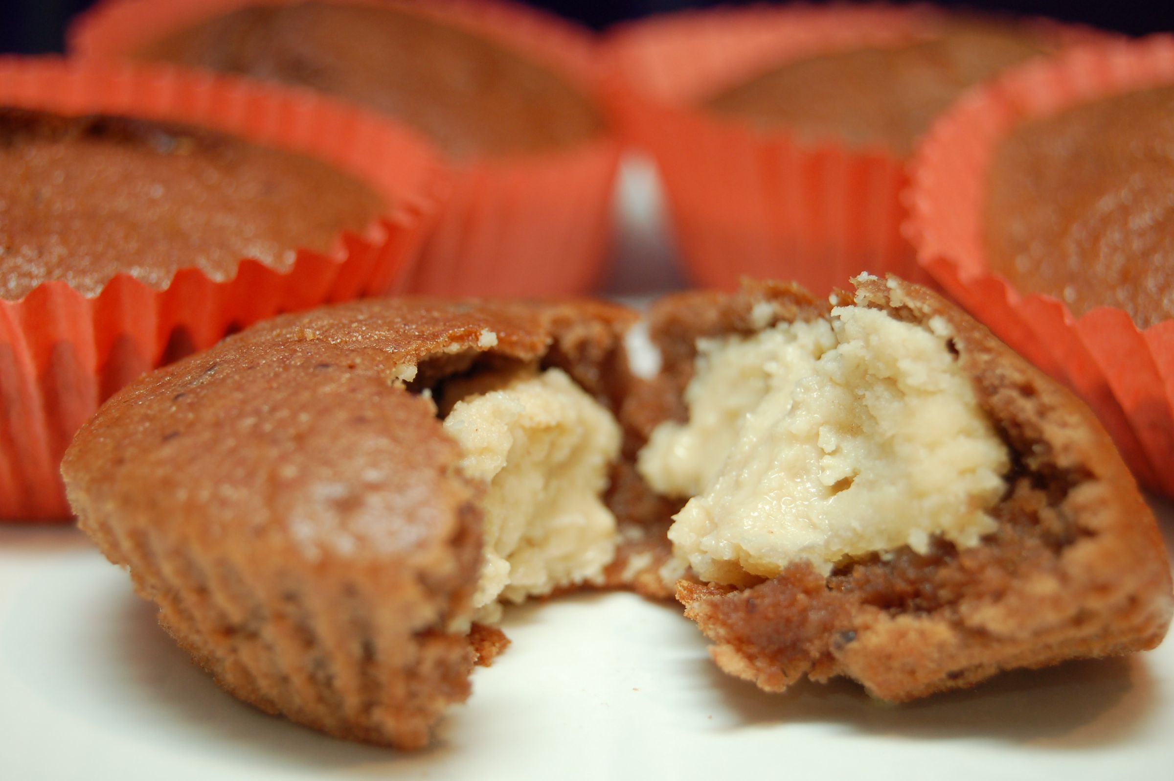 Banana and Chocolate Peanut Butter Cupcakes