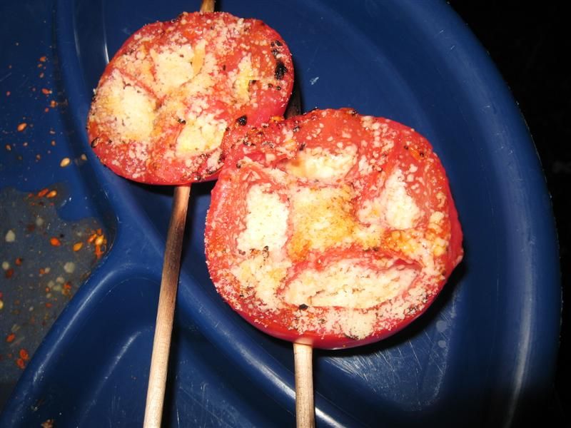 Grilled Tomatoes on a Stick
