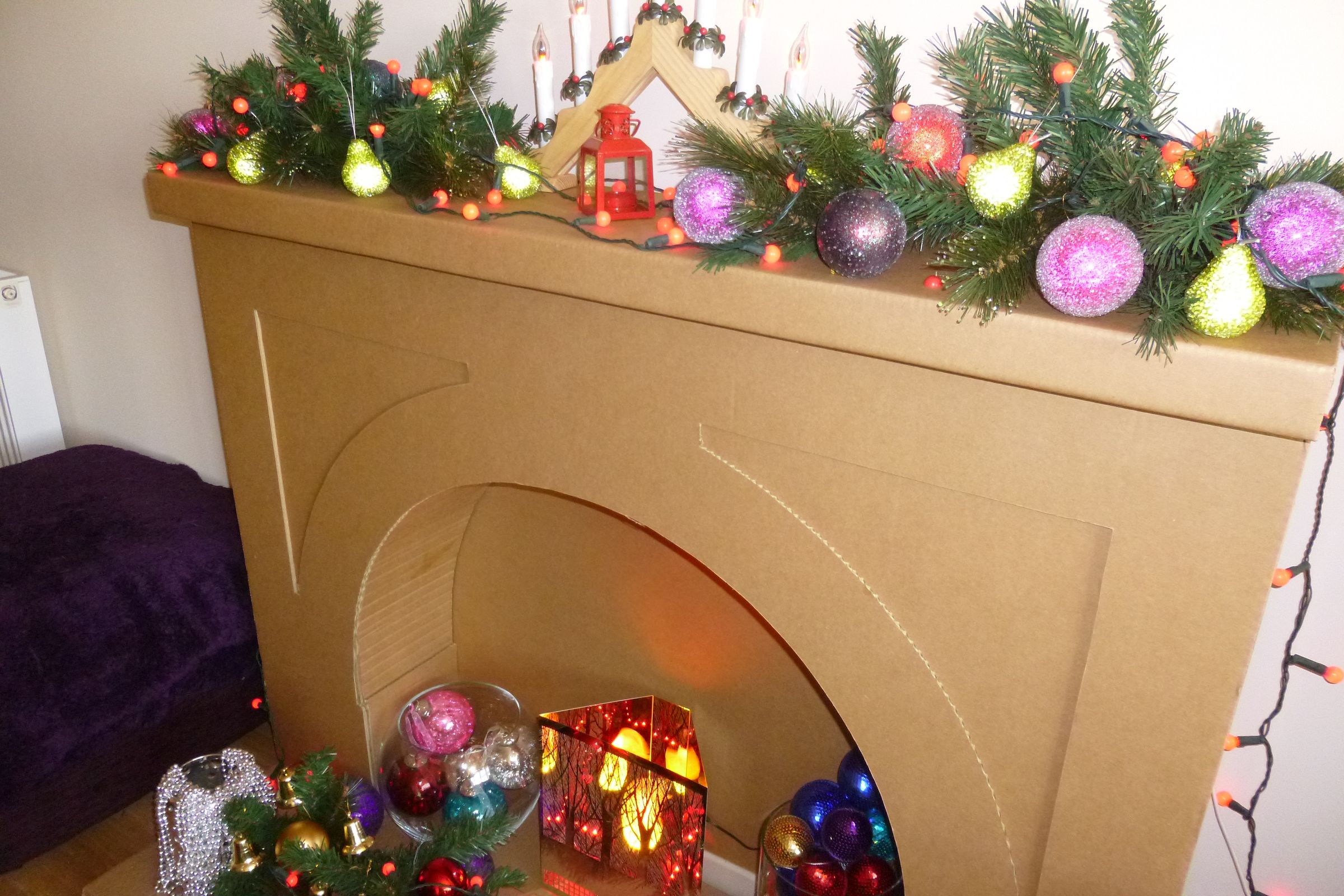 Christmas Fake Fireplace 4 Steps (with Pictures) Instructables