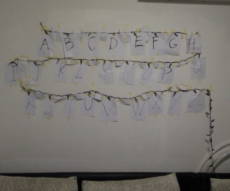 Stranger Things Christmas Light Wall