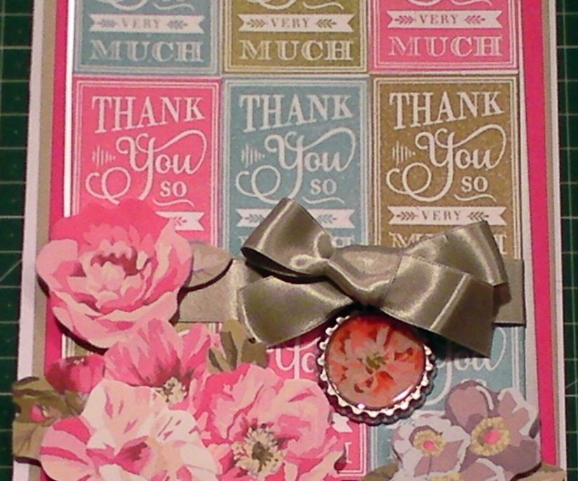 How to Make a Fancy Chalkboard Stamped Thank You Card