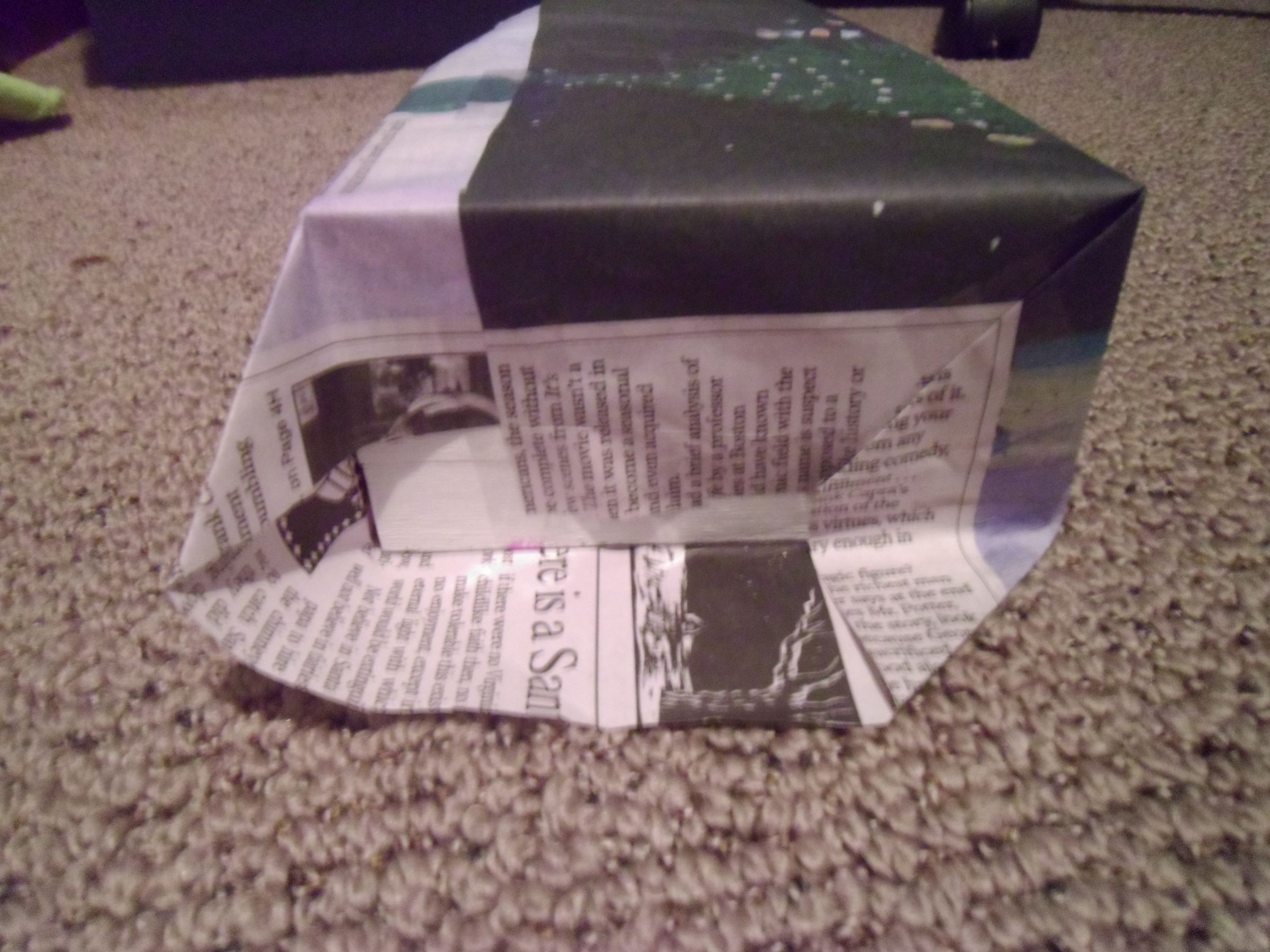 Newspaper Wrapping Paper 5 Steps Instructables