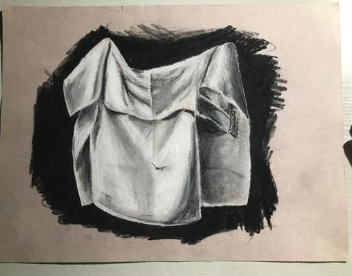 Charcoal Crayon Blanket Art