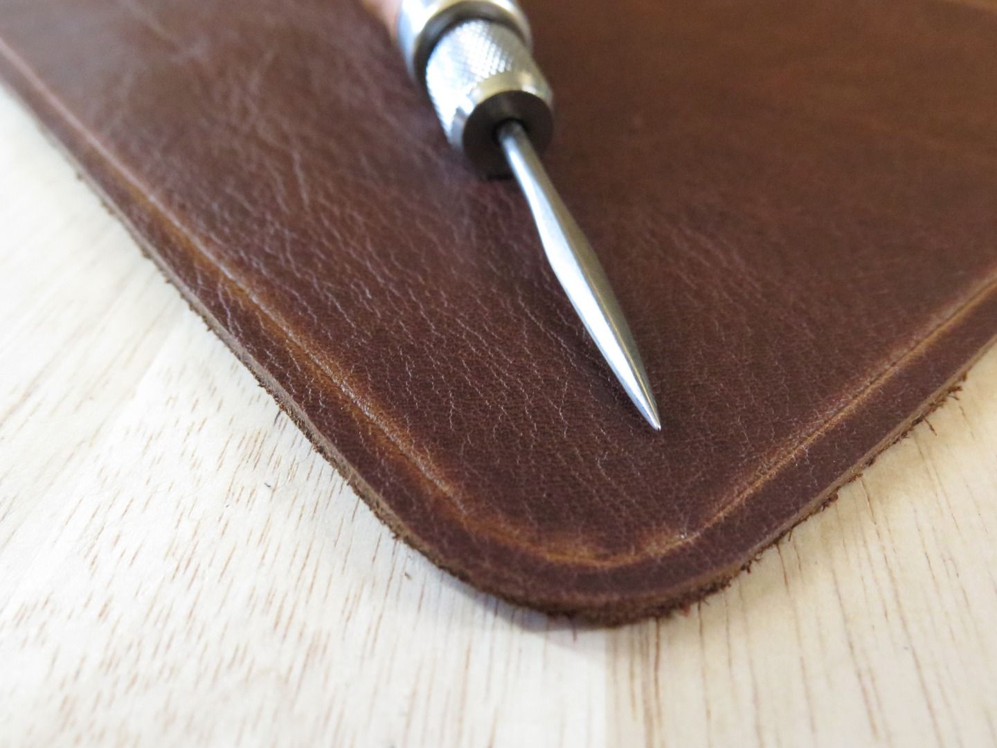 Creating Sewing Holes in Leather 7 Steps Instructables