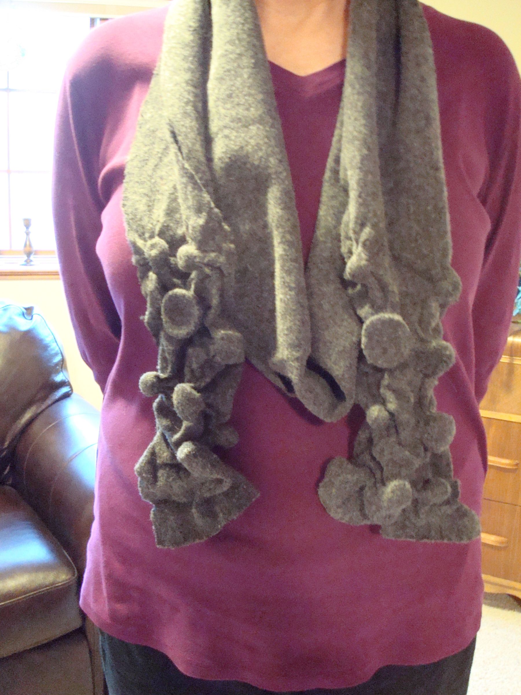 ImPRESSionable Felted Wool Scarf