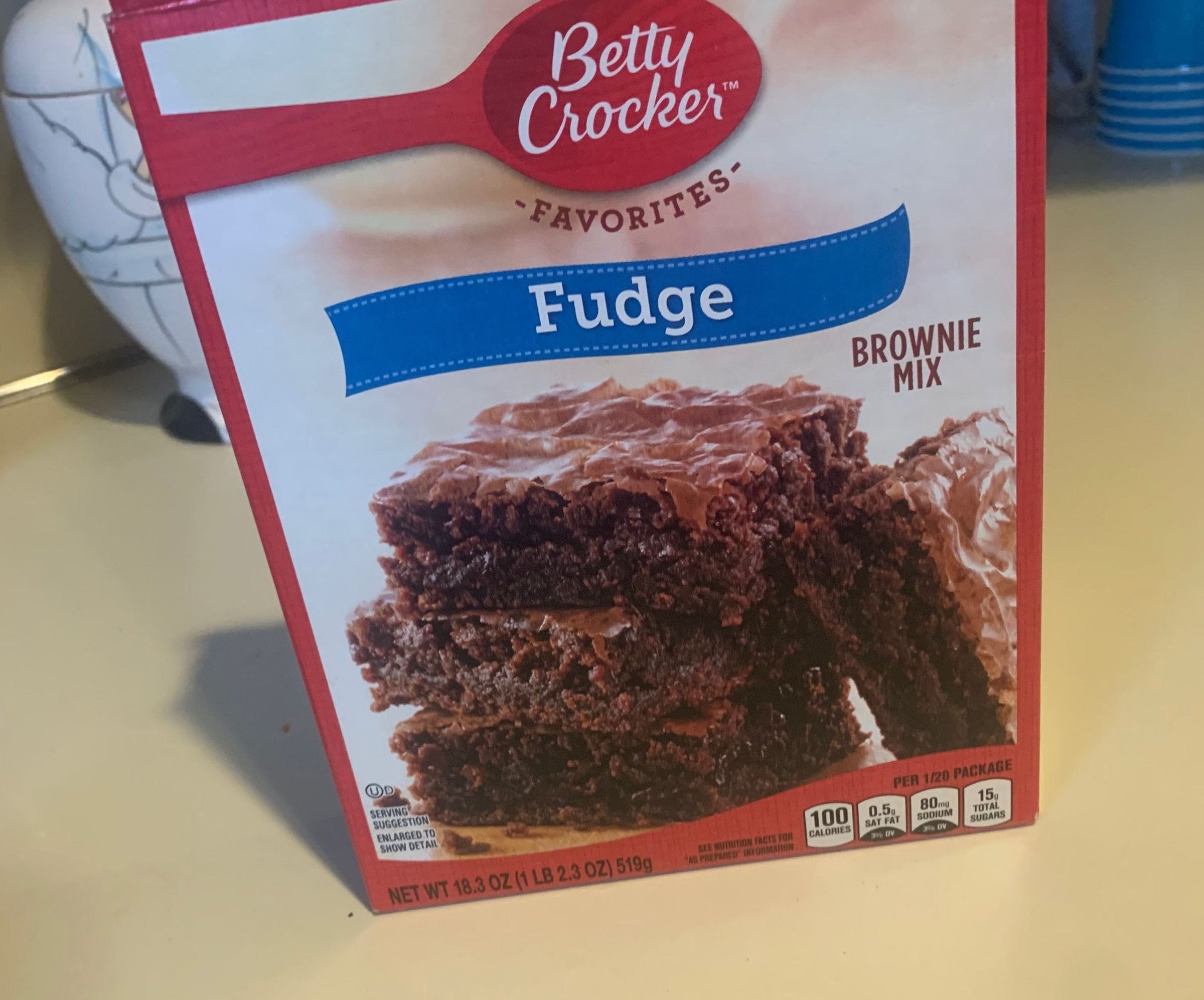 Making a Peanut Butter Brownie Cake 