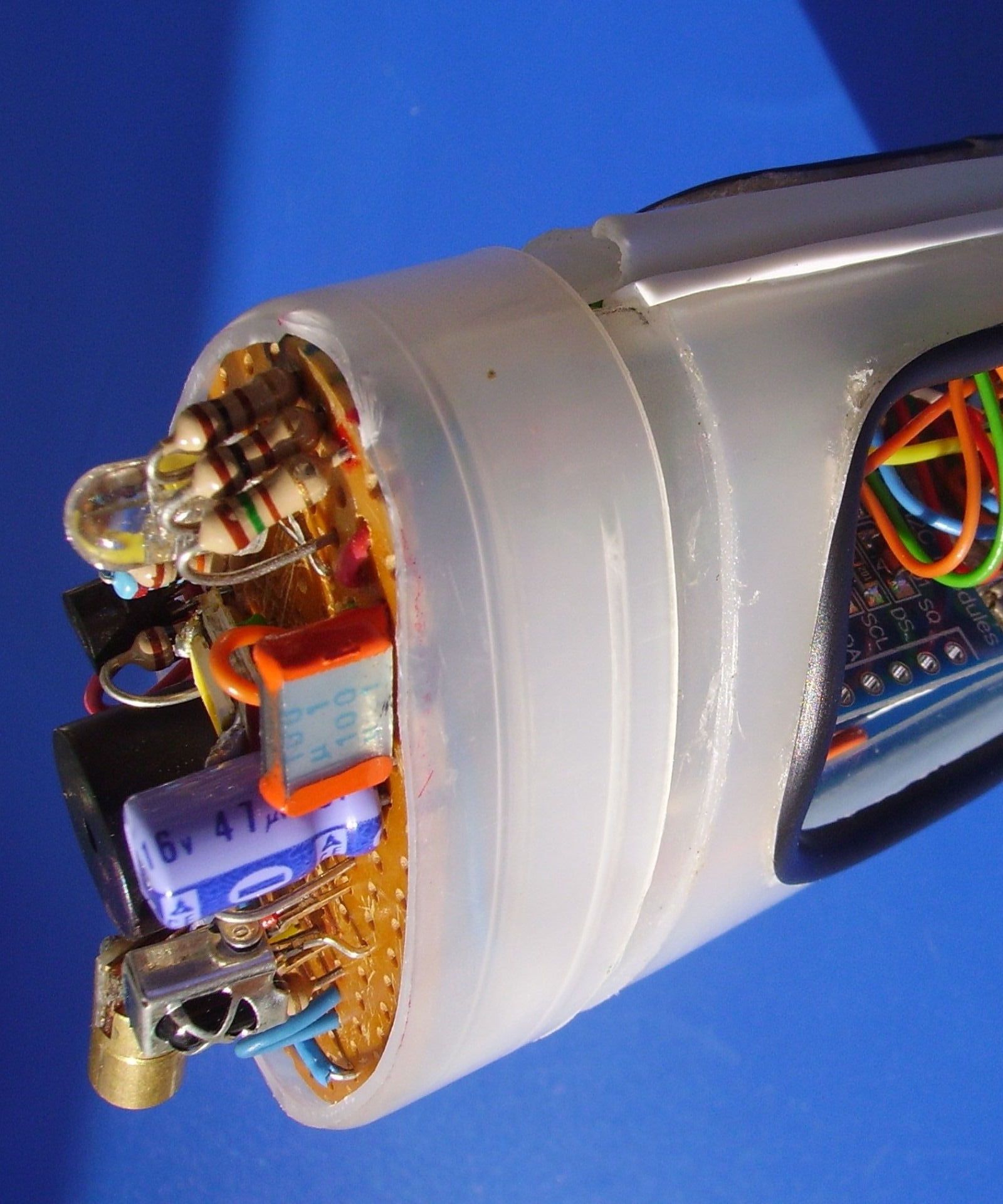 Introducing 'Deodorino' - the Infra-Red Controlled Arduino in an Empty Deodorant Stick. Click on 1st Photo