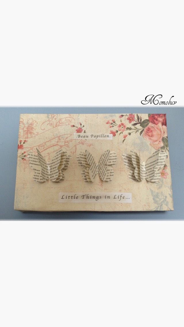 Vintage Butterfly Poster Box