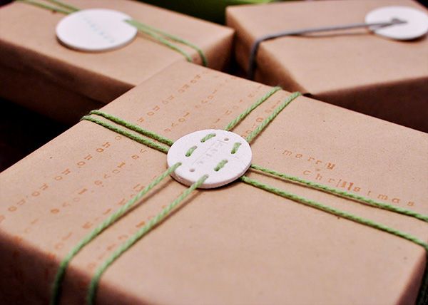 Salt Dough Gift Tags With Upcycled Wrapping