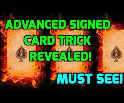 How to Do Advanced Magic Magic Trick With Signed Card