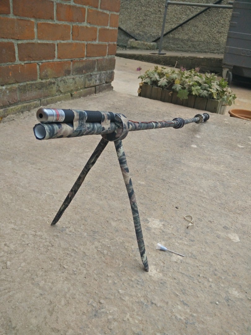Laser-assisted Takedown Blowgun With Bipod