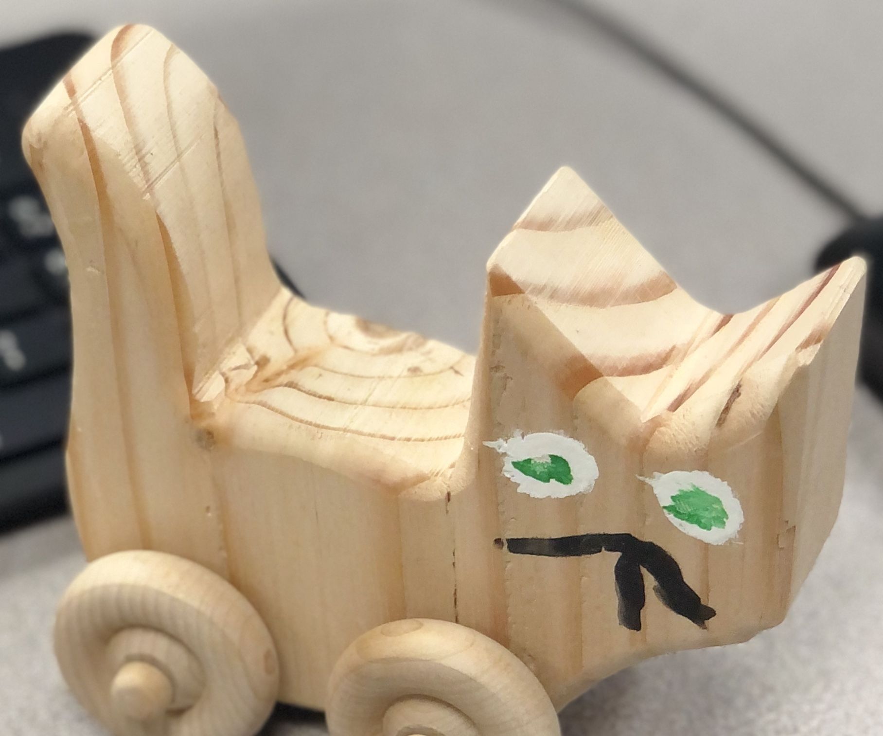 How to Make a Wooden Toy Cat by Nathan