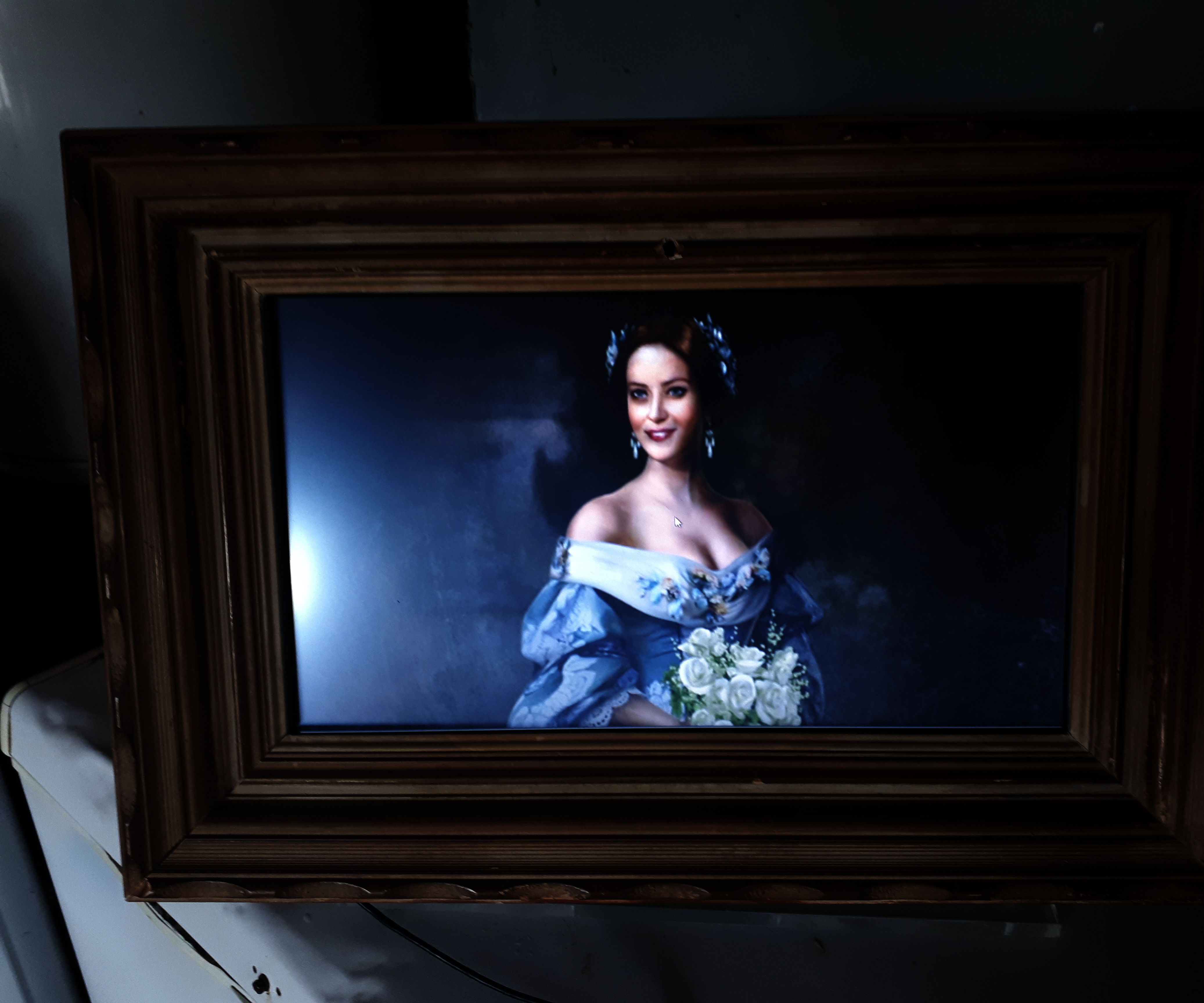 Portrait for Halloween With Screen