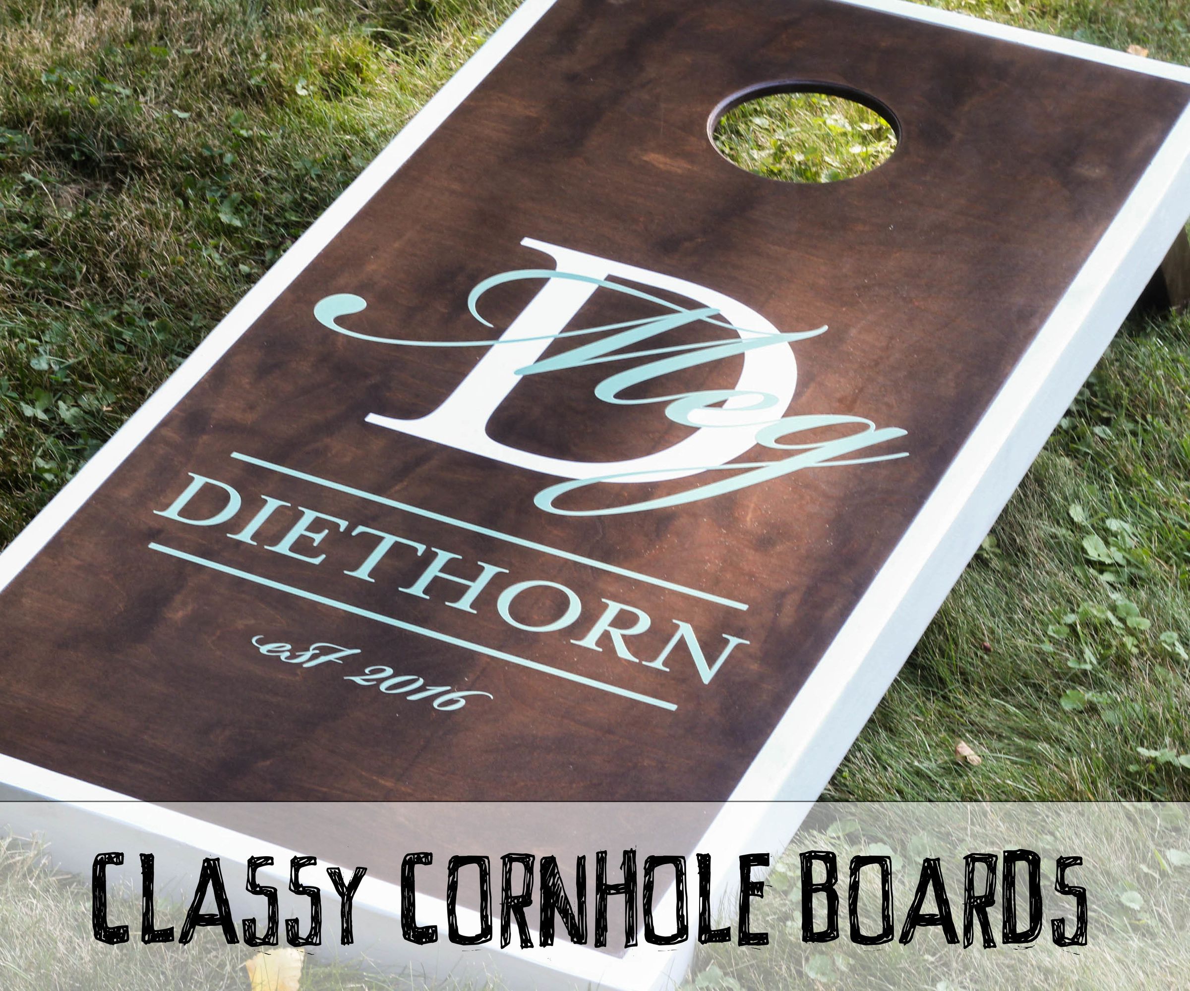 How to Make Classy Cornhole Boards