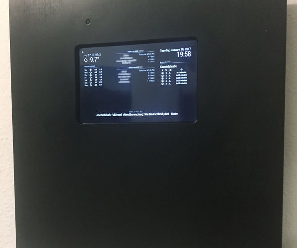 Infodisplay With Raspberry Pi and Magic Mirror Software