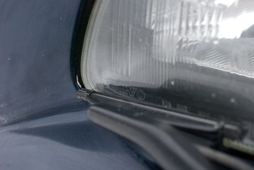 Replacing Volvo Headlight Wipers Using Salvaged Blades
